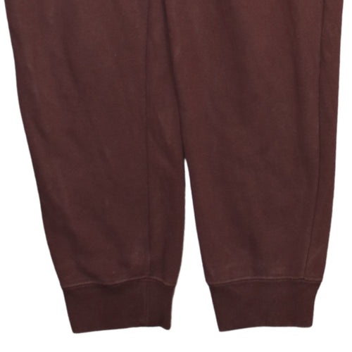Nike Men Brown Jogger Sweatpants M Regular Fleece Tapered Fit