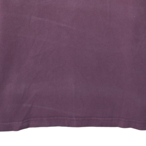 Barbour Men's Purple Long Sleeve Cotton Polo Shirt Size M