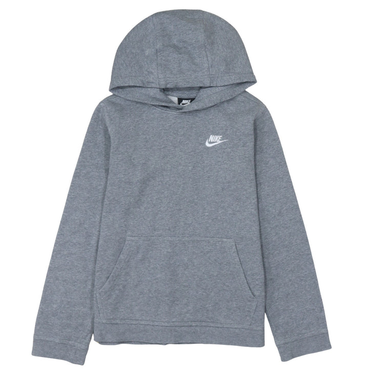 Nike Boys Grey Pullover Fleece Hoodie L 147-158cm Hooded Sweatshirt