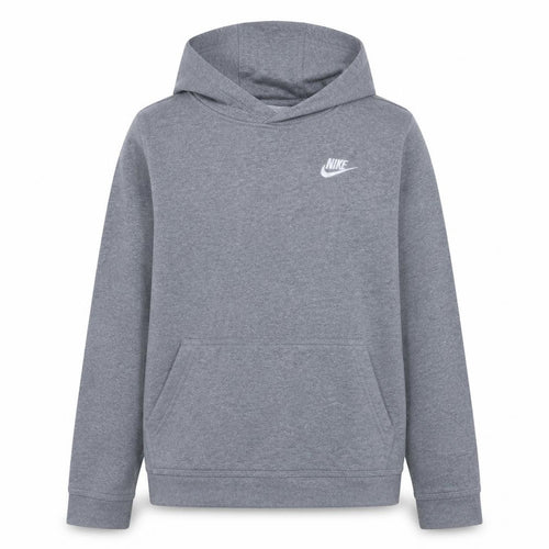 Nike Boys Grey Pullover Fleece Hoodie L 147-158cm Hooded Sweatshirt