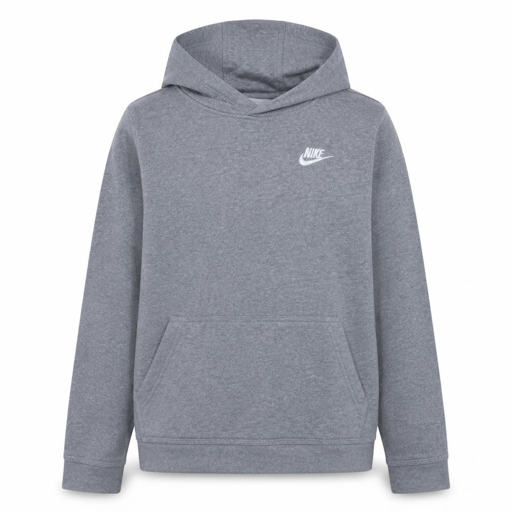Nike Boys Grey Pullover Fleece Hoodie L 147-158cm Hooded Sweatshirt