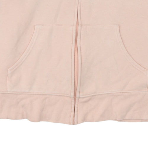 GAP Women Pink Full Zip Hoodie Small Cotton Blend Casual