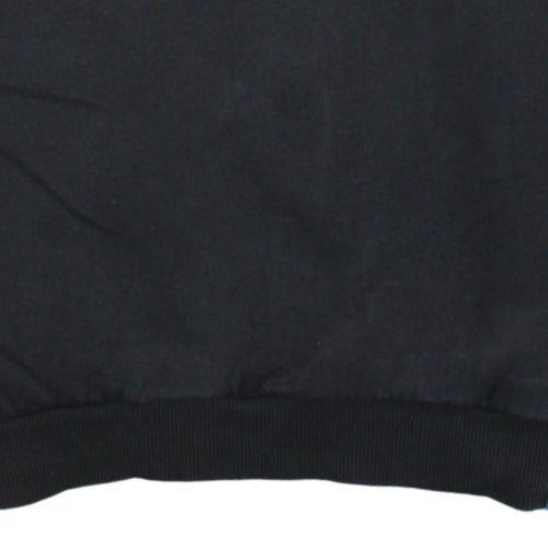 Adidas Men's Black Graphic Trefoil Logo Pullover Sweatshirt Size M