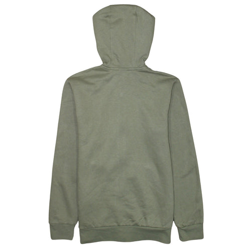 Adidas Boys Green Full Zip Hoodie 13-14 Years Regular Fit Sportswear