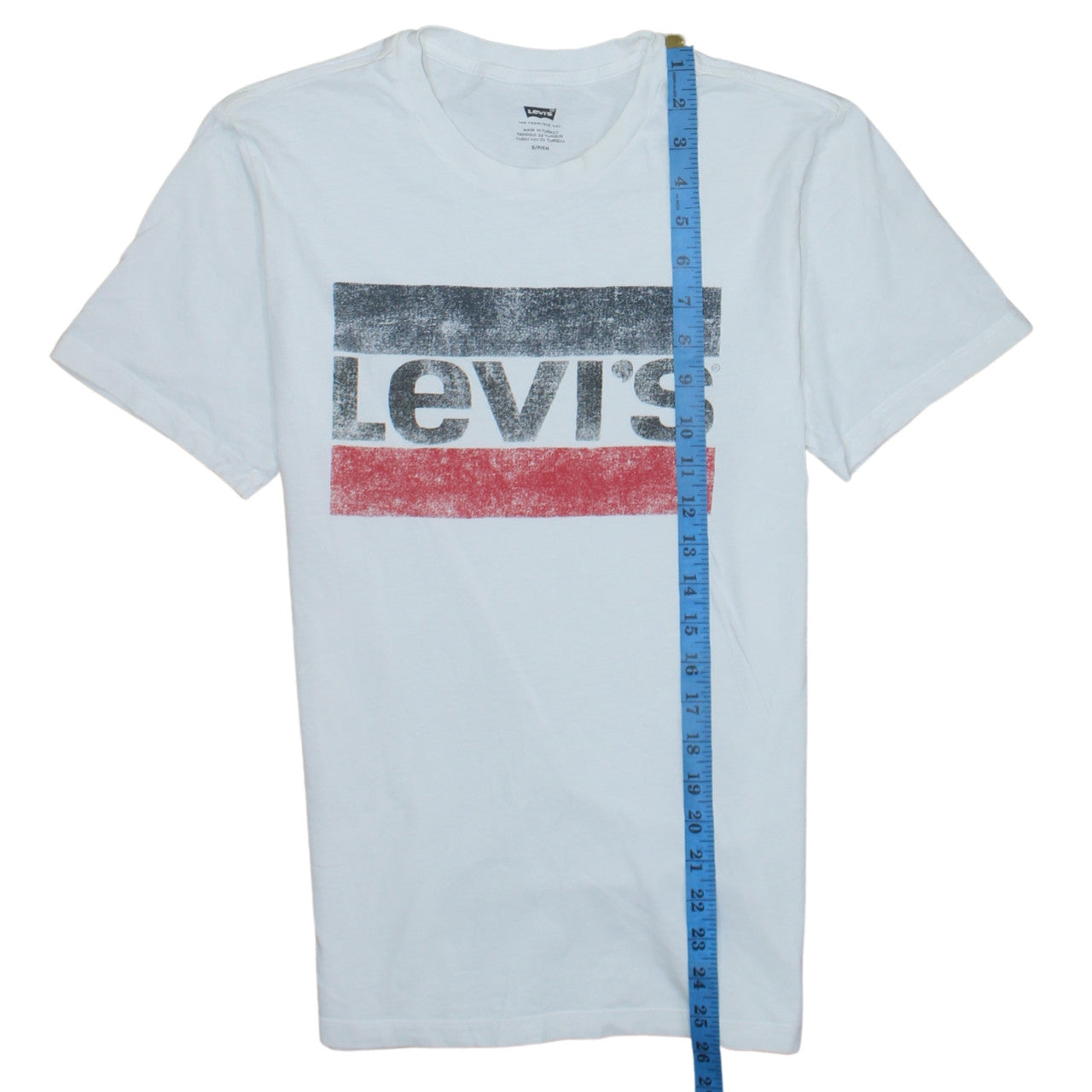 Levi's Men's White Small Logo Graphic Cotton T-Shirt