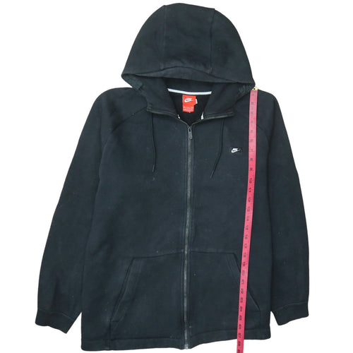 Nike Men's Black Full Zip Hoodie Jacket Size L Regular Fleece