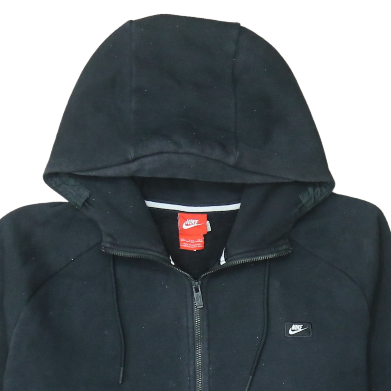 Nike Men's Black Full Zip Hoodie Jacket Size L Regular Fleece