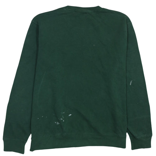 Russell Mens Green XL Pullover Sweatshirt with Logo Embroidery