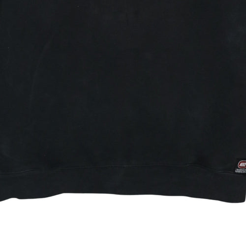 Nike Men's Black Pullover Hoodie L Fleece Sportswear Logo