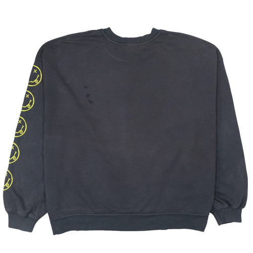 Bershka Womens Black Nirvana Graphic Pullover Sweatshirt L