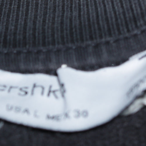 Bershka Womens Black Nirvana Graphic Pullover Sweatshirt L