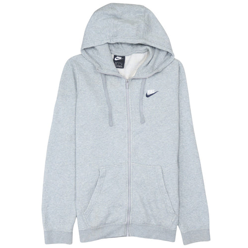 Nike Men's Grey Full Zip Hoodie Size Small Regular Fit