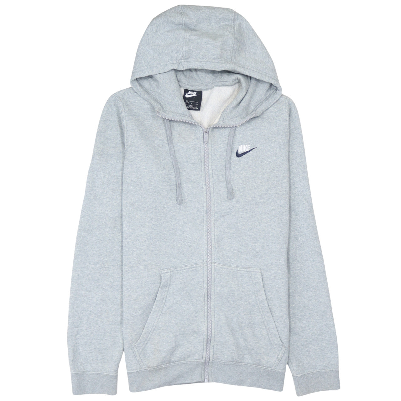 Nike Men's Grey Full Zip Hoodie Size Small Regular Fit