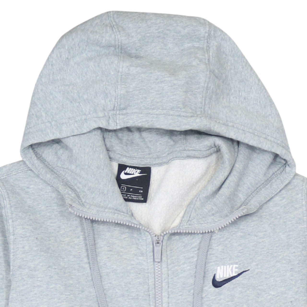 Nike Men's Grey Full Zip Hoodie Size Small Regular Fit