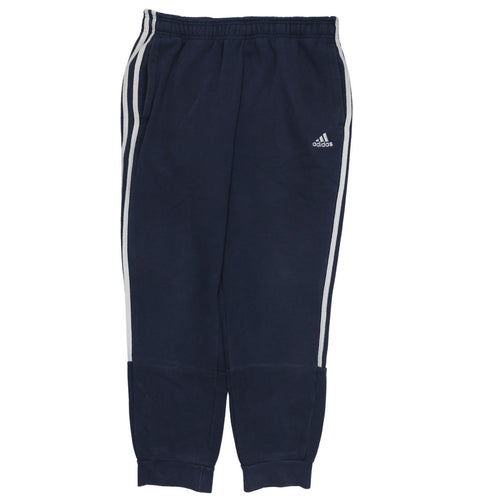 Adidas Men Blue Jogger Trousers Size M Regular Fit