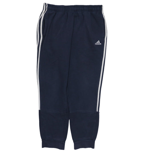 Adidas Men Blue Jogger Trousers Size M Regular Fit