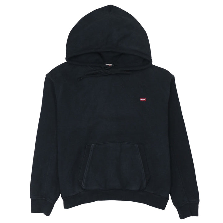 Levi's Womens Black Small Pullover Hoodie Cotton Fleece