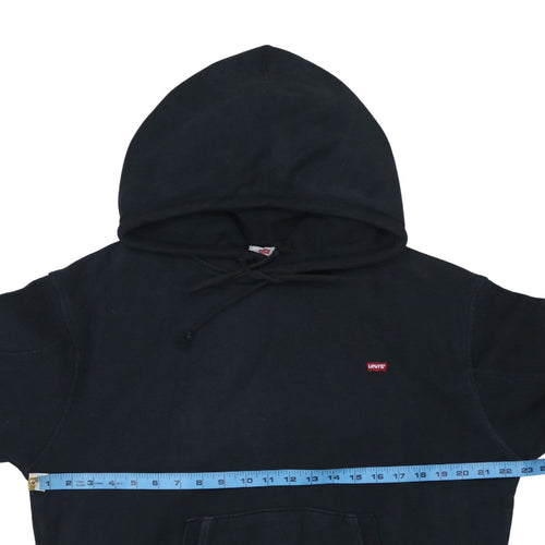 Levi's Womens Black Small Pullover Hoodie Cotton Fleece