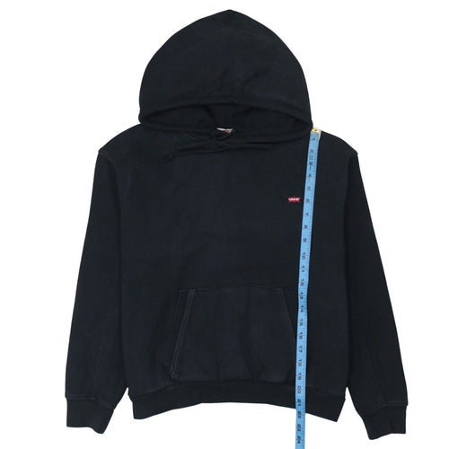 Levi's Womens Black Small Pullover Hoodie Cotton Fleece