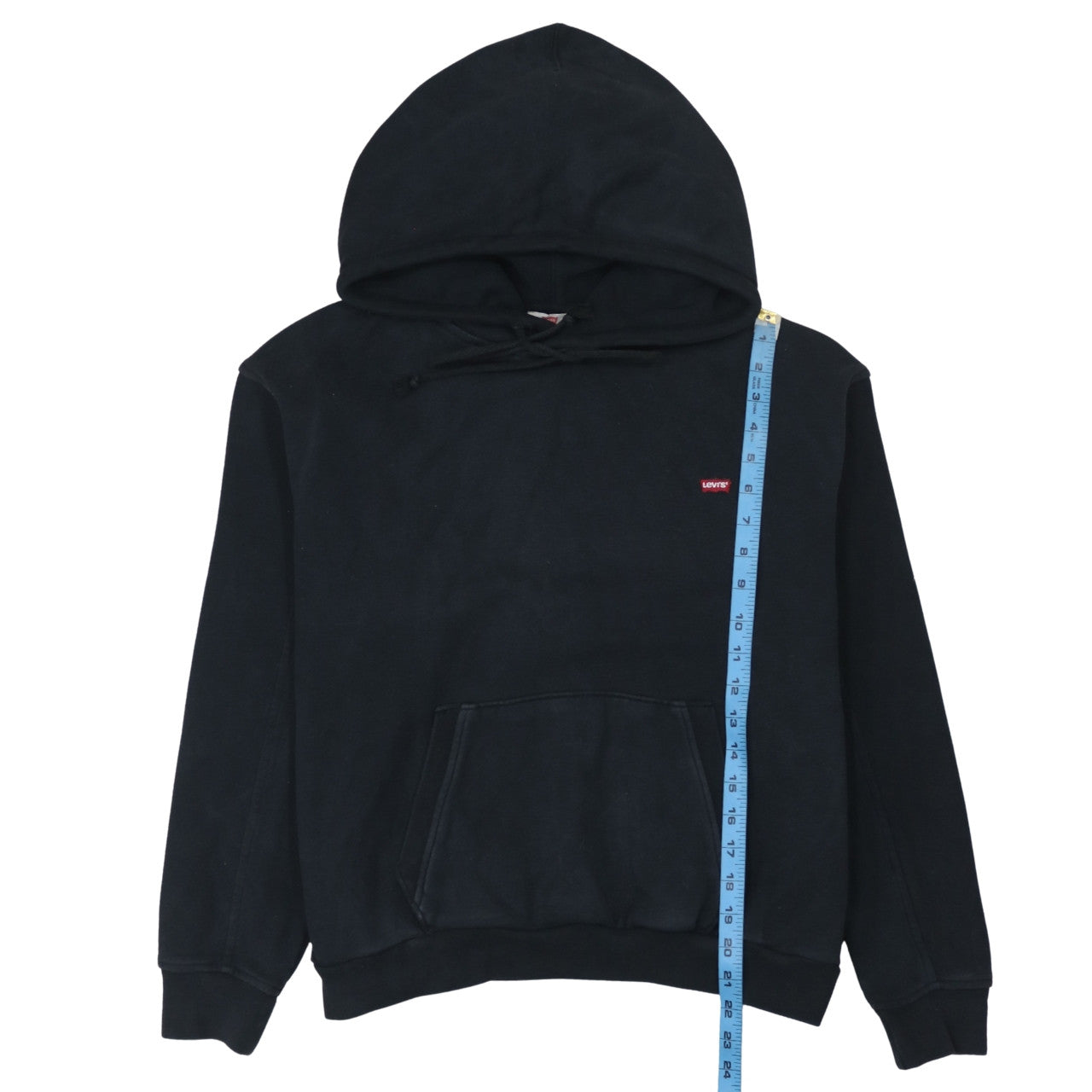 Levi's Womens Black Small Pullover Hoodie Cotton Fleece