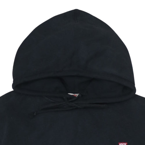 Levi's Womens Black Small Pullover Hoodie Cotton Fleece
