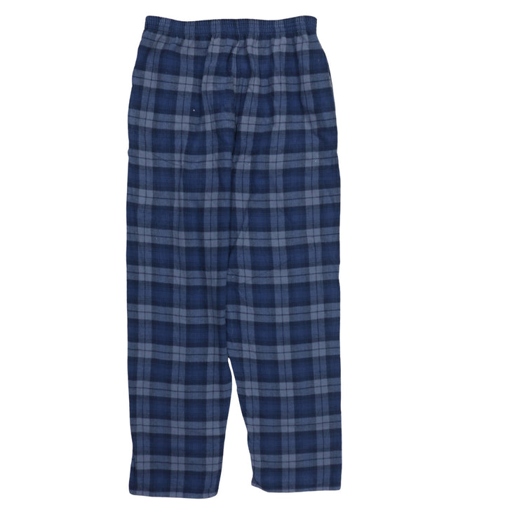 Marks and Spencer Mens Blue Check Flannel Pyjama Pants Medium