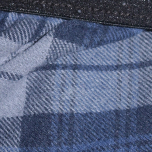 Marks and Spencer Mens Blue Check Flannel Pyjama Pants Medium