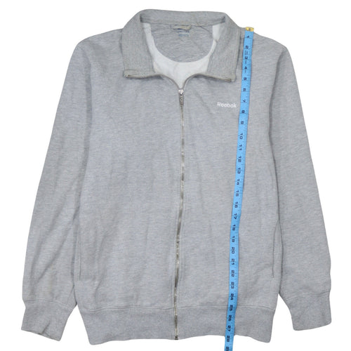 Reebok Men's Grey XL Full Zip Fleece Track Jacket