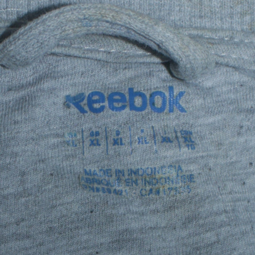 Reebok Men's Grey XL Full Zip Fleece Track Jacket
