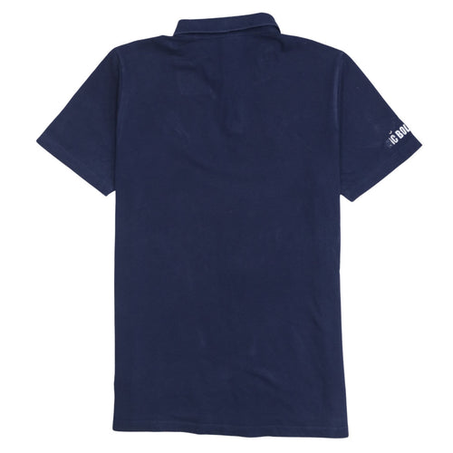 Puma Men's Blue Regular Fit Short Sleeve Polo Shirt M