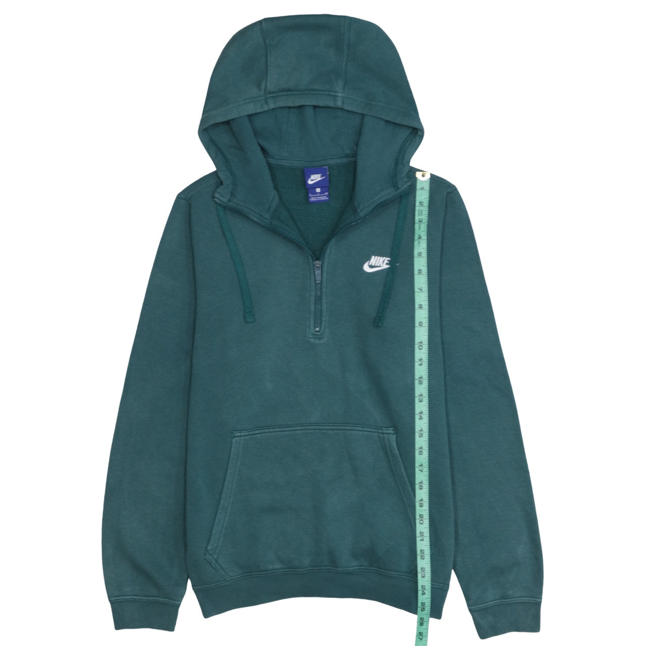 Nike Men's Green 1/4 Zip Pullover Hoodie Small Regular Fit