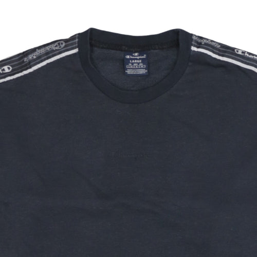 Champion Men's Black Large Pullover Logo Sweatshirt