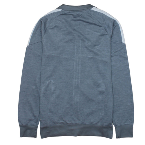 Nike Mens Grey Dri-Fit Track Jacket Size L Full Zip Athletic Outerwear