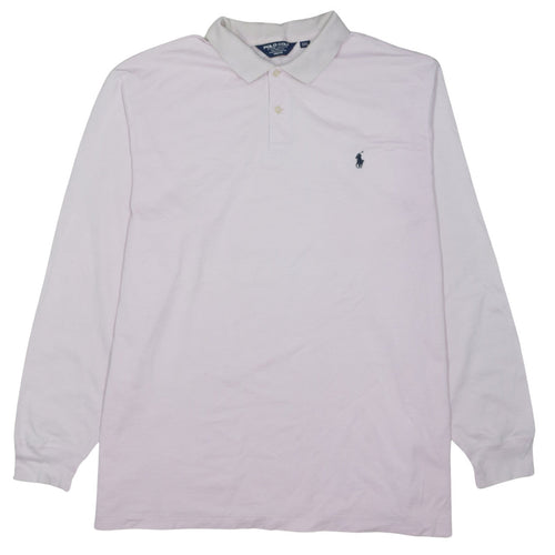 Ralph Lauren Polo Golf Men’s Pink Long Sleeve Cotton Polo XXL Pro Fit