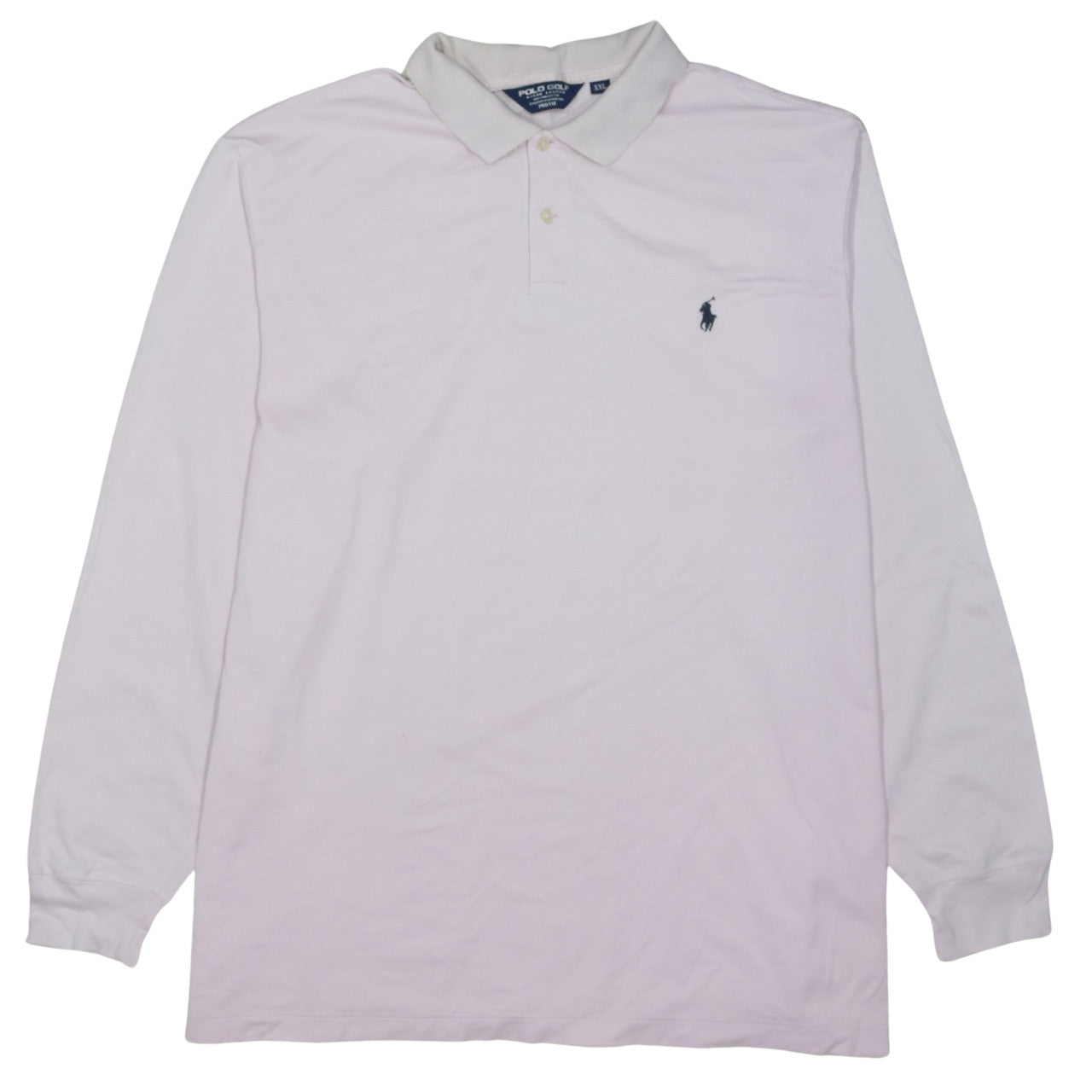 Ralph Lauren Polo Golf Men’s Pink Long Sleeve Cotton Polo XXL Pro Fit