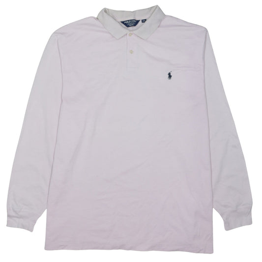 Ralph Lauren Polo Golf Men’s Pink Long Sleeve Cotton Polo XXL Pro Fit