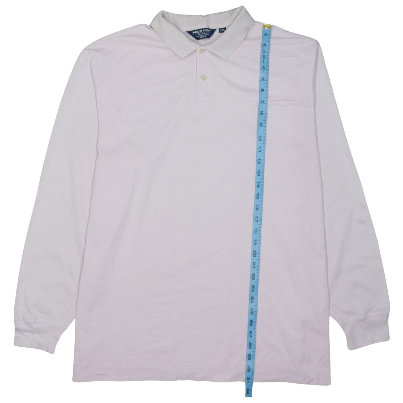 Ralph Lauren Polo Golf Men’s Pink Long Sleeve Cotton Polo XXL Pro Fit