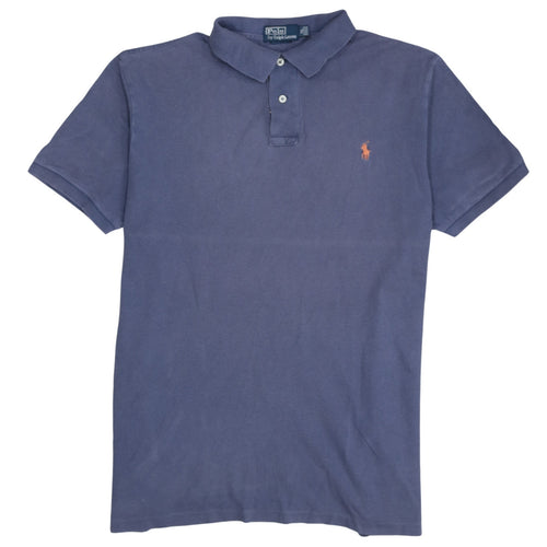 Ralph Lauren Men's Blue Cotton Polo Shirt XL Short Sleeve