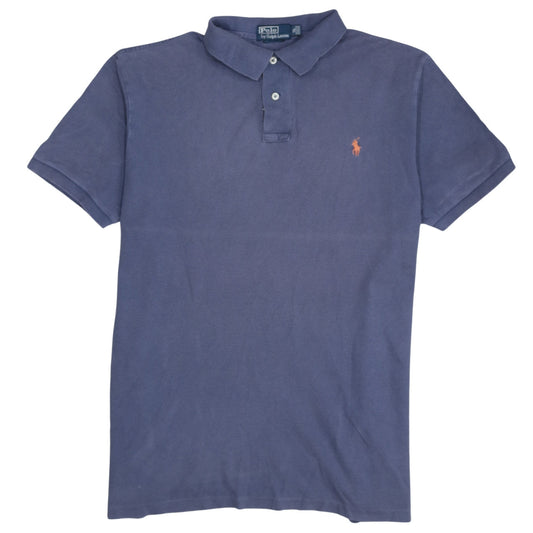 Ralph Lauren Men's Blue Cotton Polo Shirt XL Short Sleeve
