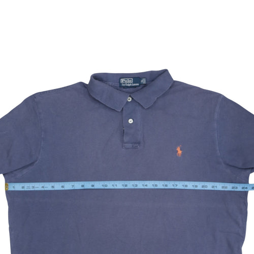 Ralph Lauren Men's Blue Cotton Polo Shirt XL Short Sleeve