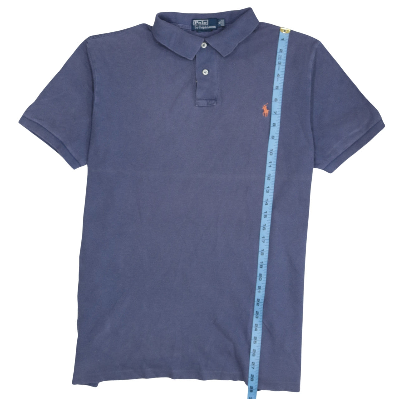 Ralph Lauren Men's Blue Cotton Polo Shirt XL Short Sleeve