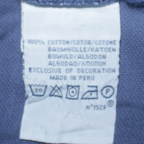 Ralph Lauren Men's Blue Cotton Polo Shirt XL Short Sleeve