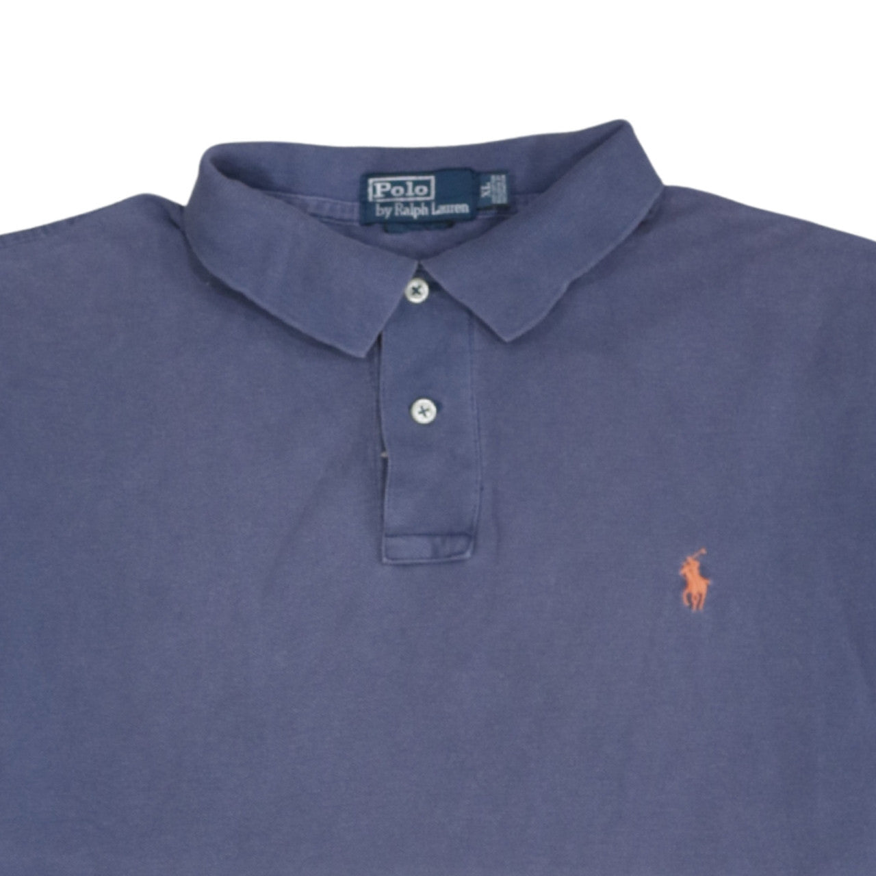 Ralph Lauren Men's Blue Cotton Polo Shirt XL Short Sleeve