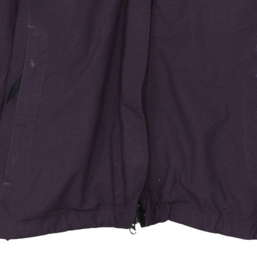 The North Face Womens Purple Waterproof Hooded Rain Jacket M