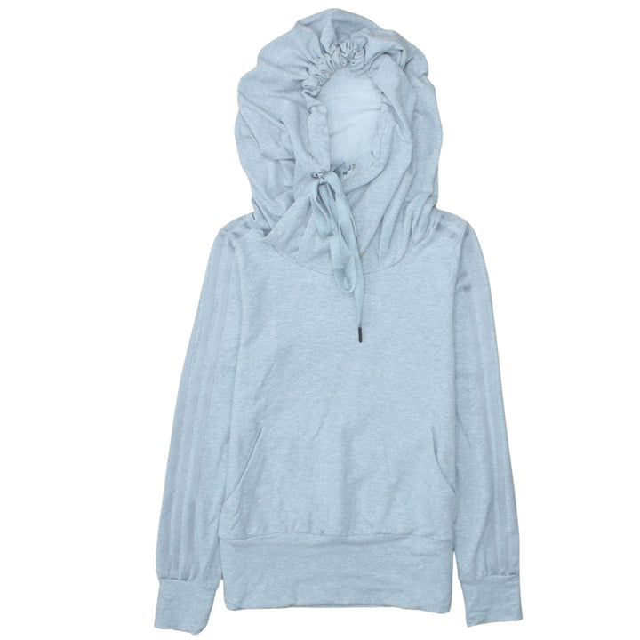 Adidas Women’s Light Grey Hooded Pullover Hoodie Size S