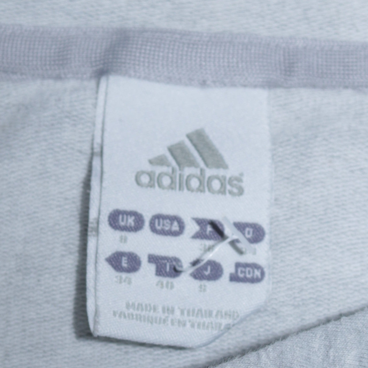 Adidas Women’s Light Grey Hooded Pullover Hoodie Size S