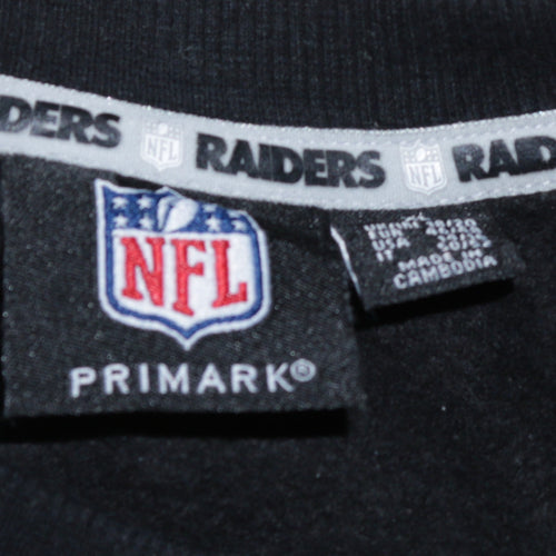 Primark NFL Raiders Black Cotton Crew Neck Sweatshirt Women’s XL
