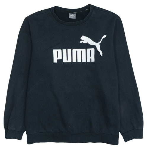 Puma Men's Black XL Crew Neck Pullover Sweatshirt