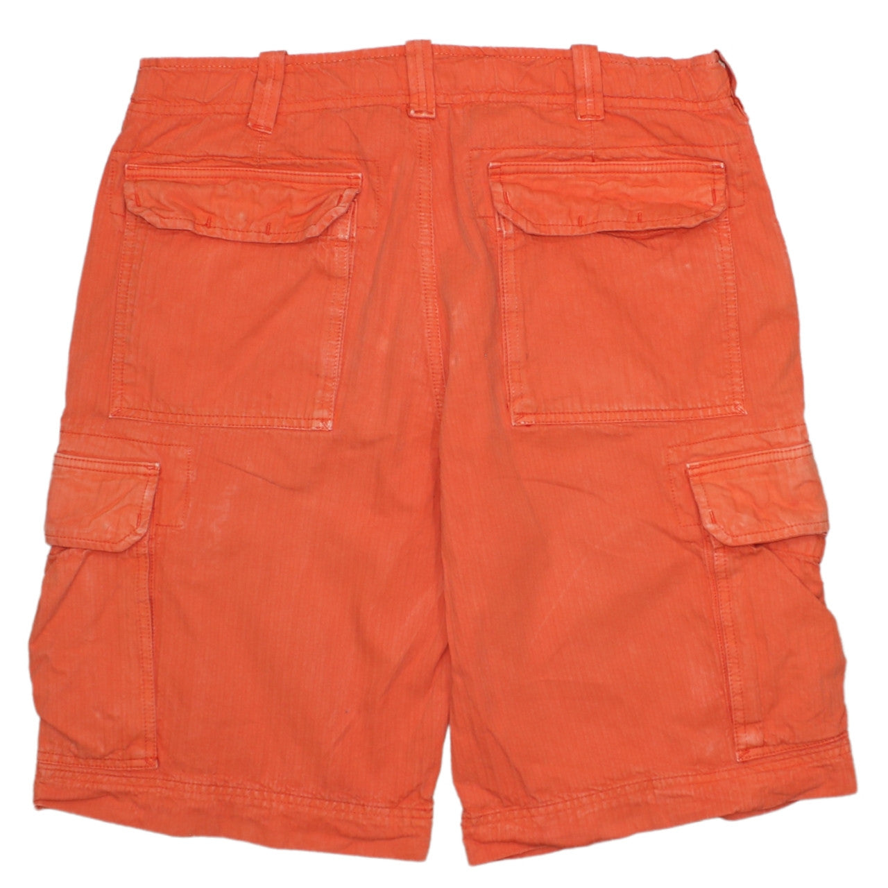 Tommy Hilfiger Men's Orange Cargo Shorts Size 34 Regular Cotton