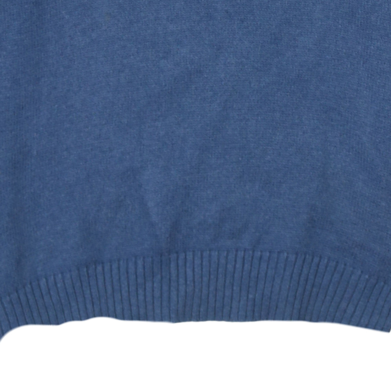 Ralph Lauren Men's Blue 1/2 Zip Cotton Knit Jumper Size S